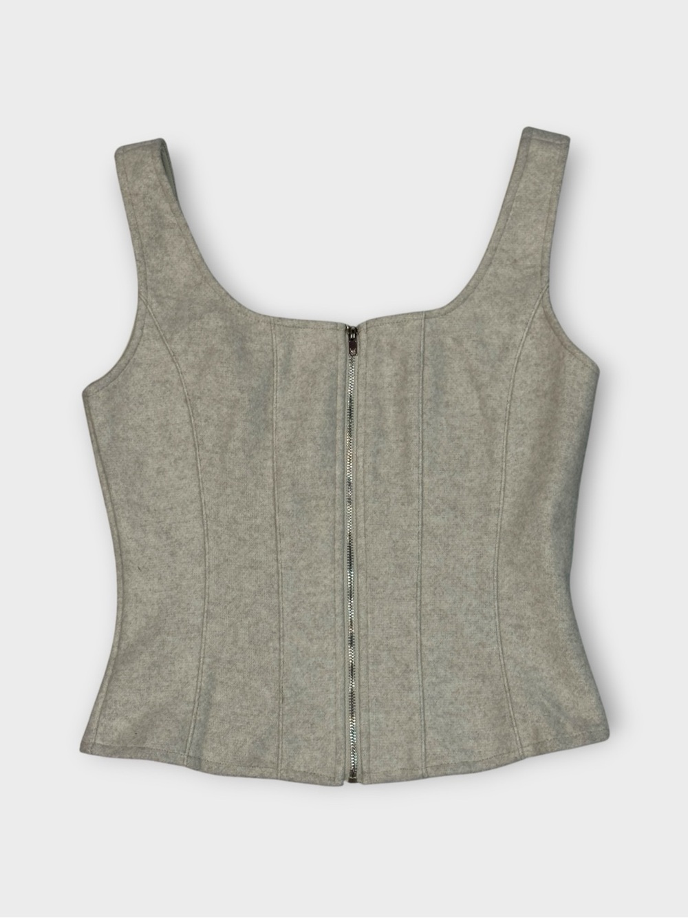 Camellia Wool-Blend Corset Top